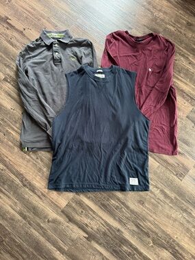 3 Abercrombie & Fitch Y2K XXL Bundle (Tank Top, Long Sleeve Polo, Long Sleeve)